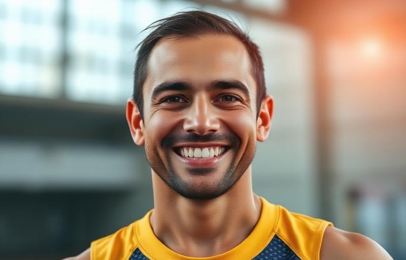 Young athlete recovering from sports concussion receiving gentle therapeutic treatment, demonstrating safe and effective neurofeedback brain injury rehabilitation and healing process