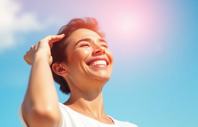 Person finding calm relief from migraine pain in peaceful dimly lit room, demonstrating natural headache recovery through micro-current neurofeedback treatment without medication